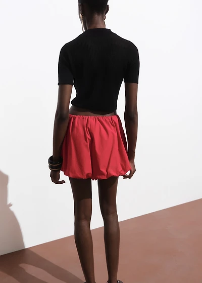 Knitted cropped sweater