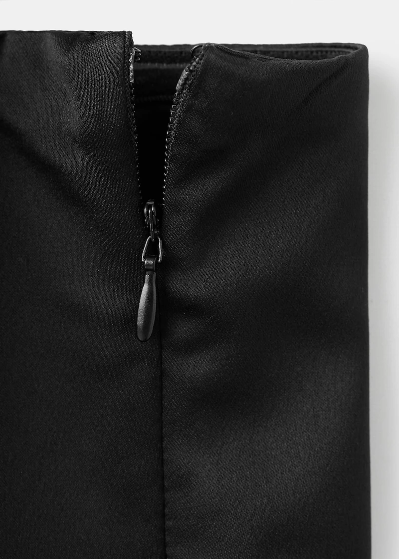 Midi-dress with waist tie