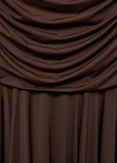 Long dress with contrasting design