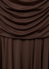 Long dress with contrasting design