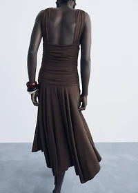Long dress with contrasting design