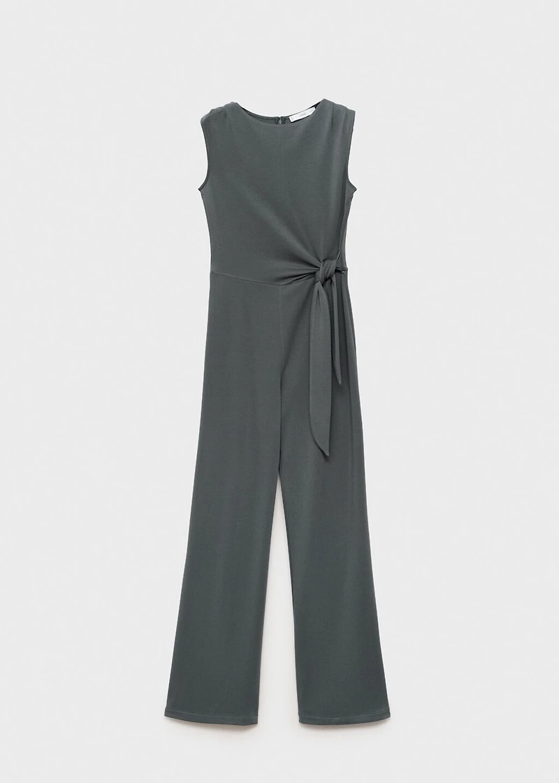 Long jumpsuit with knot
