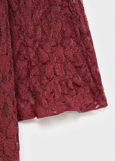 Lace dress with bell sleeves