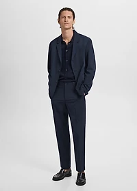 Slim-fit suit pants