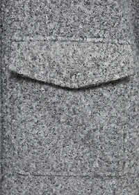 Wool jacket with lapel pockets