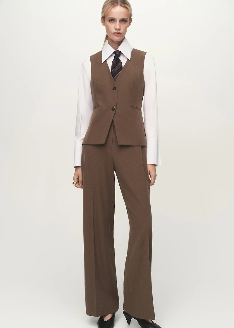 Long suit-style jumpsuit
