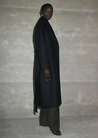 Manteco wool coat with belt