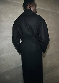 Manteco wool coat with belt