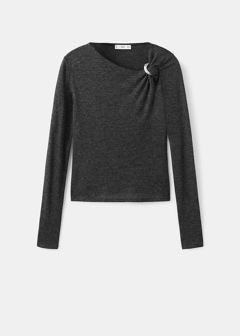 Metal detail T-shirt