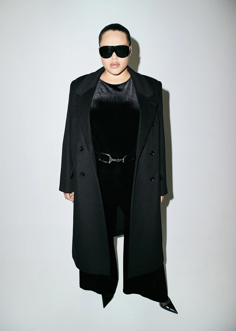 Velvet belt jumpsuit