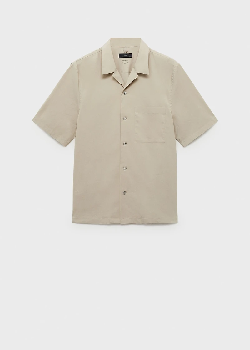 Regular-fit shirt with chest pocket