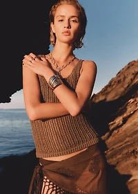 Crochet top with straps