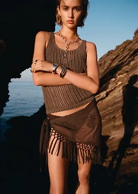 Crochet top with straps