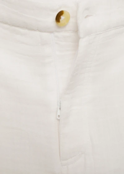 Straight-fit cotton pants