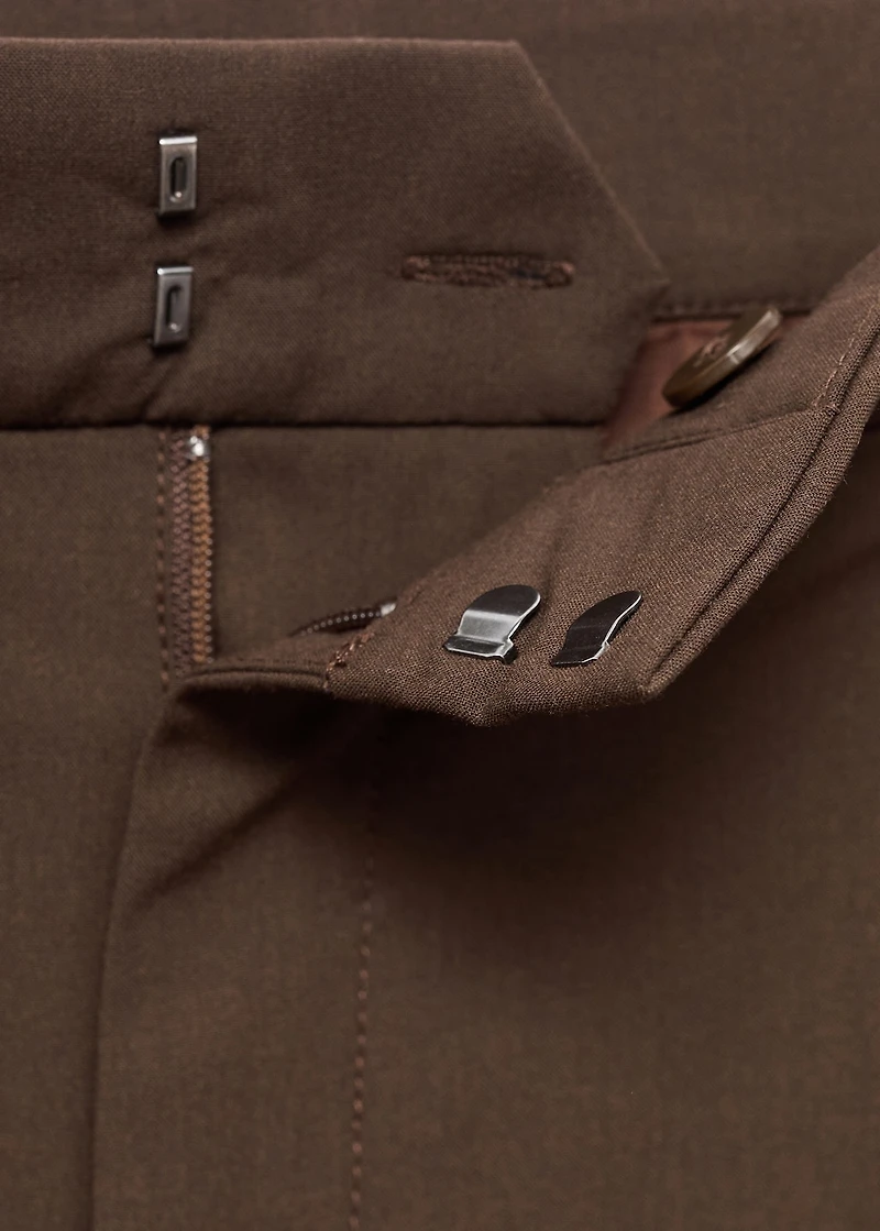 Low-rise wide-leg pants