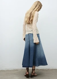 Lace blouse with ruffles