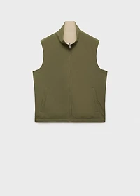 Reversible water-repellent vest