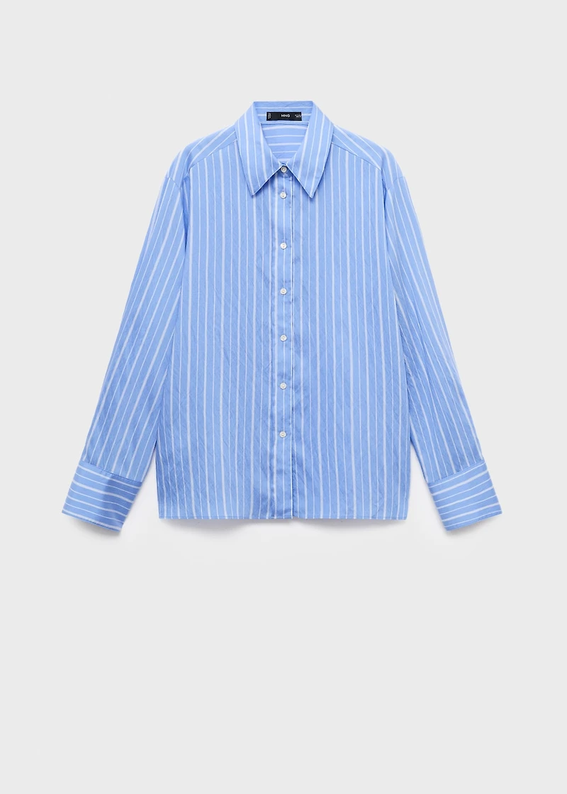 Striped straight shirt