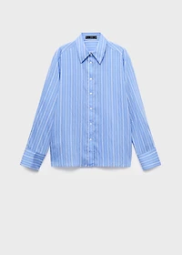 Striped straight shirt