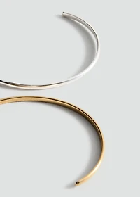 Set of assorted stainless steel bracelets