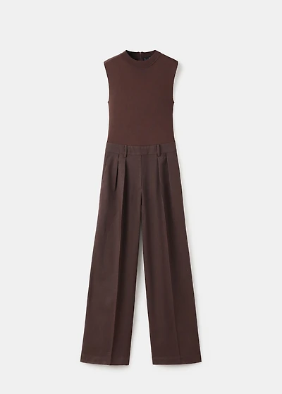 Pinstripe jumpsuit combination