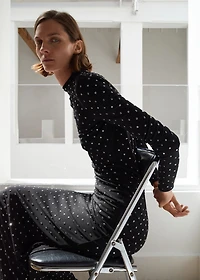 Crystal open-back dress