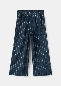 Flower culottes pants