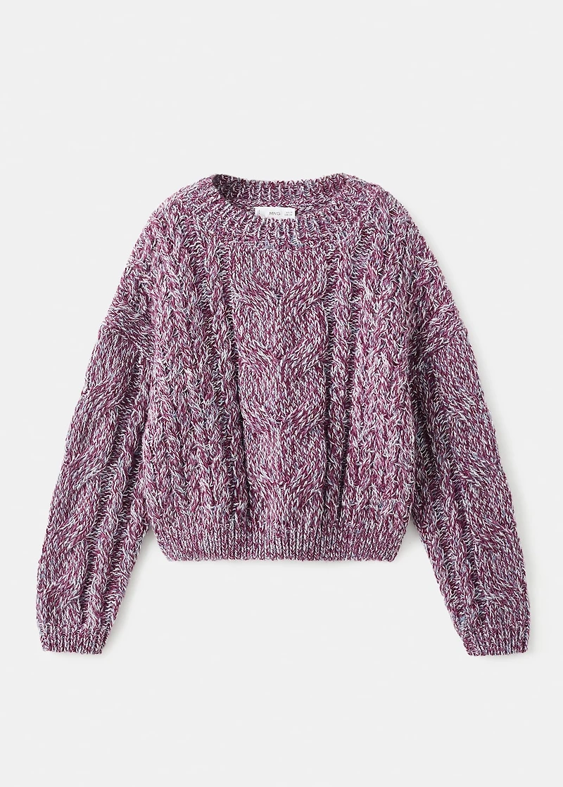 Cable-knit sweater