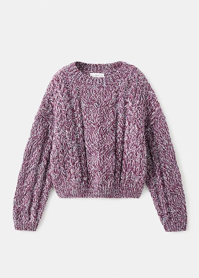 Cable-knit sweater