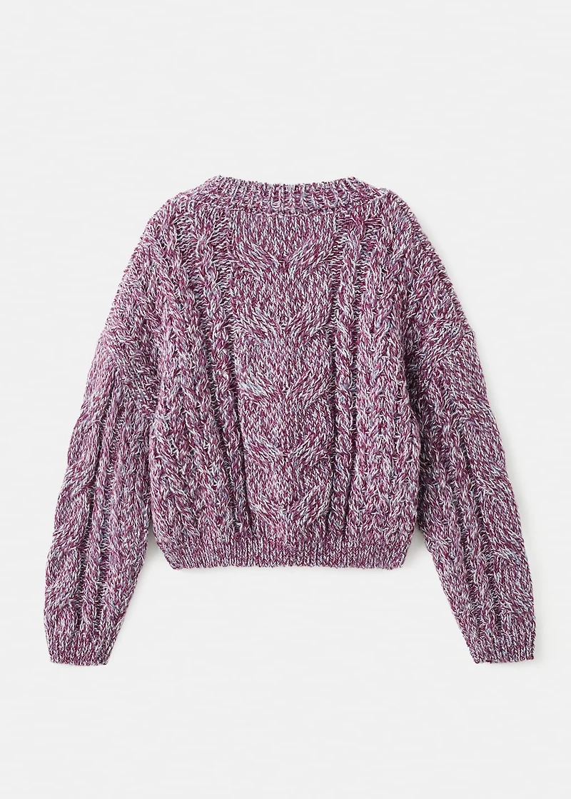 Cable-knit sweater