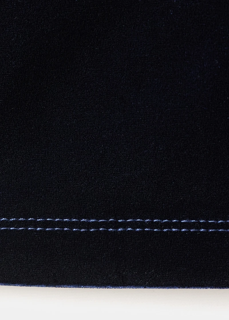 Velvet halter-neck dress