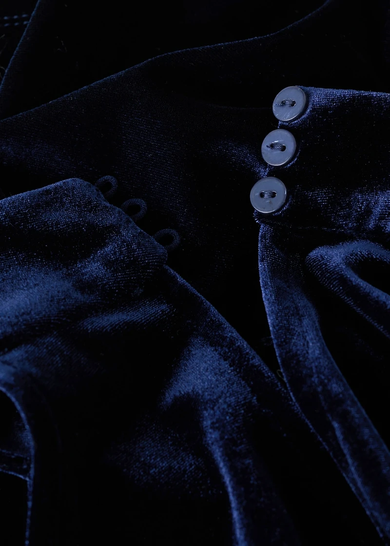 Velvet halter-neck dress