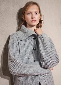 Cardigan with shawl collar