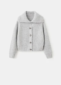 Cardigan with shawl collar