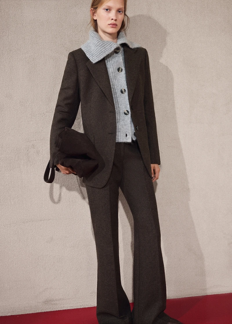 Cardigan with shawl collar