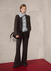 Cardigan with shawl collar