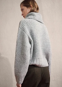 Cardigan with shawl collar