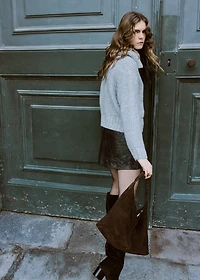 Cardigan with shawl collar