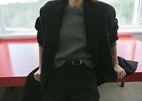 Handmade oversized wool coat