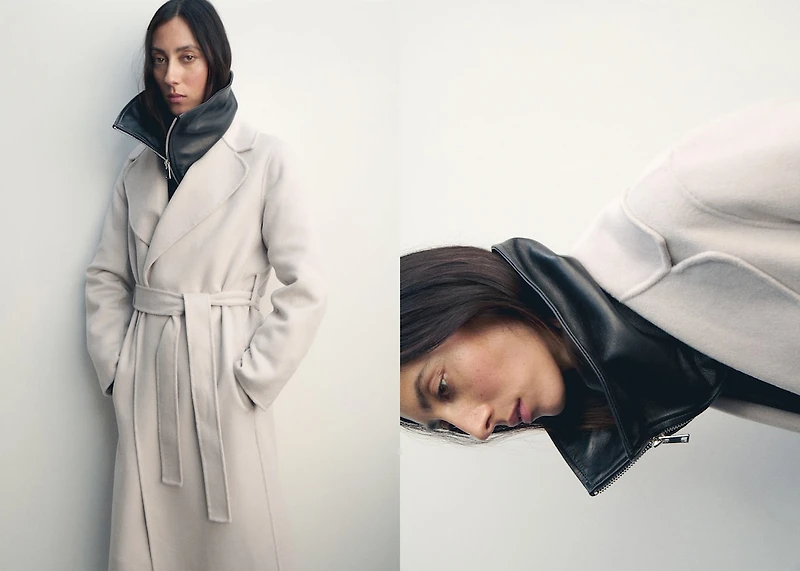 Handmade wool coat with belt