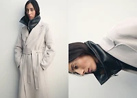 Handmade wool coat with belt