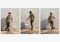 Linen pinstripe shirt