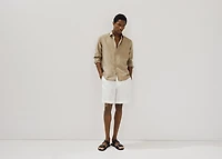 Linen pinstripe shirt