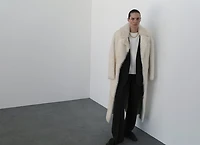 Straight-fit suit pants