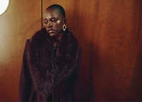 Manteco wool coat with fur collar