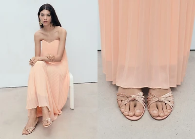 Rhinestone kitten heel sandals