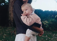 Crochet knitted cardigan