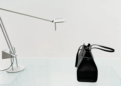 Medium bag with pebbled effect leather