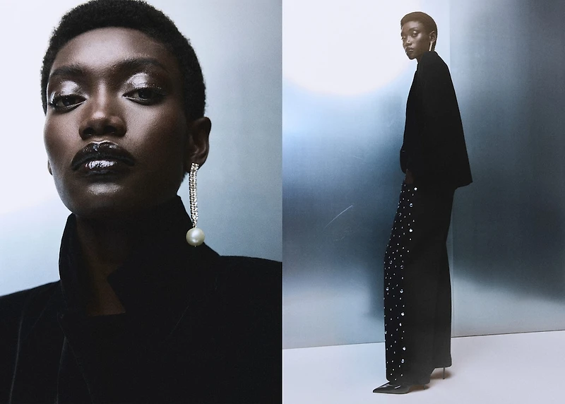 Double-breasted velvet jacket