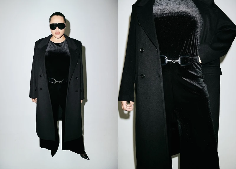 Velvet belt jumpsuit